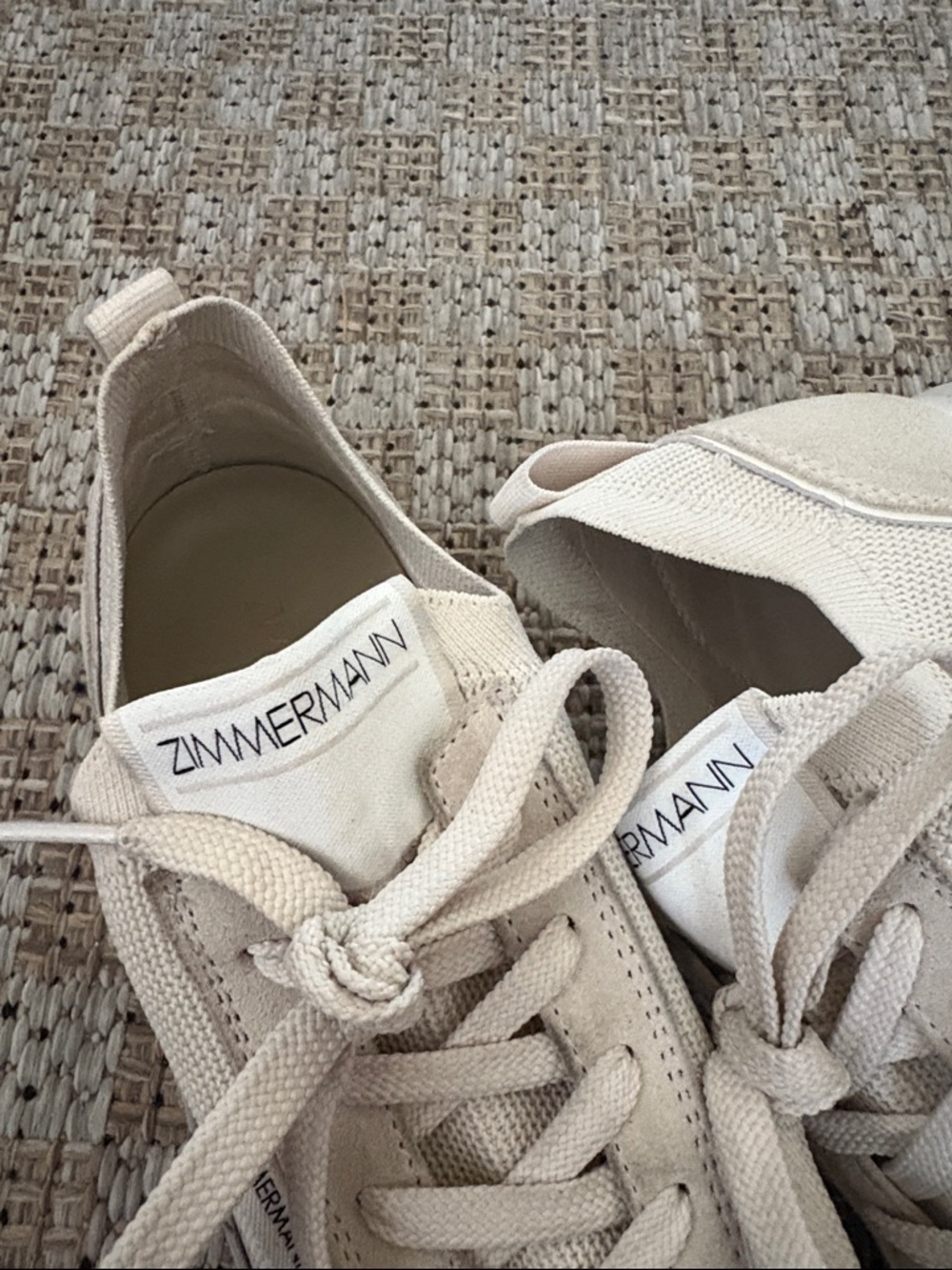 Zimmermann Retro Knit Suede Sneakers women’s size 36 - Picture 7 of 8